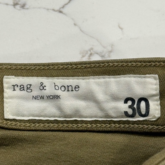 Rag & Bone Cate Mid Rise Ankle Skinny Jeans Women Size 30 In Dusky Green - Picture 8 of 11